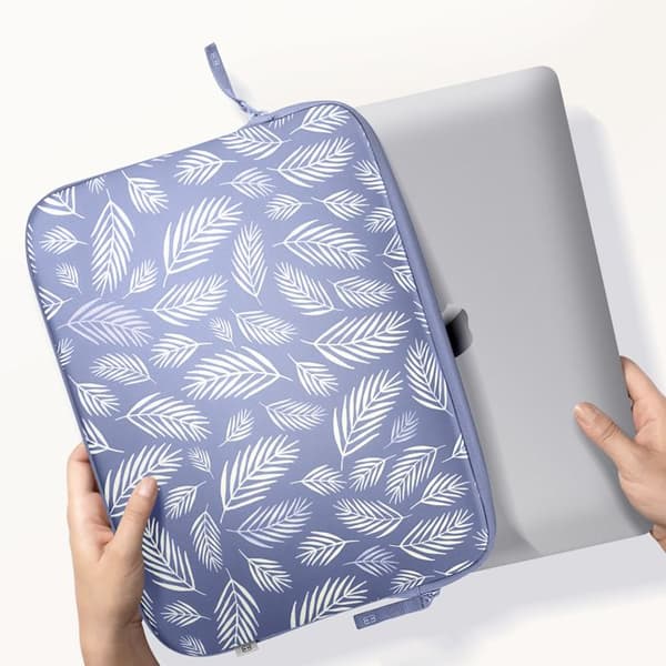 Pochette för MacBook Pro 13 och Air 13 Tropiskt mönster Pattern ²Life MW Lila