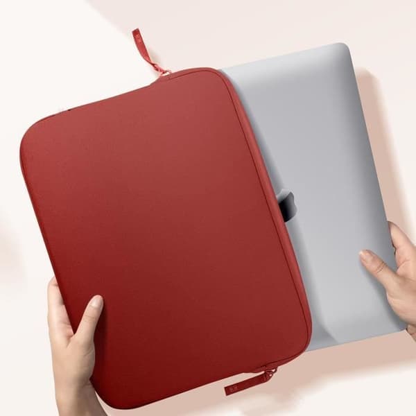 Pochette för MacBook Pro 13 och Air 13 Ekologisk Skum Basics ²Life MW Röd