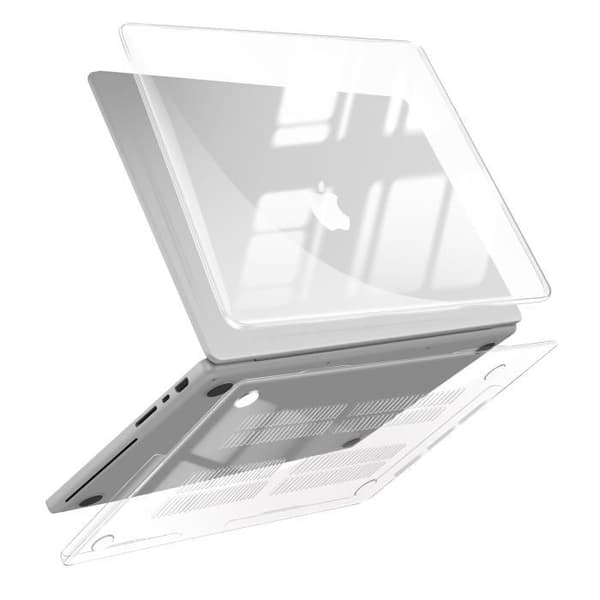 Skyddshölje för MacBook Pro 16 MW Hårt Med Halkfria Fötter MW Transparent