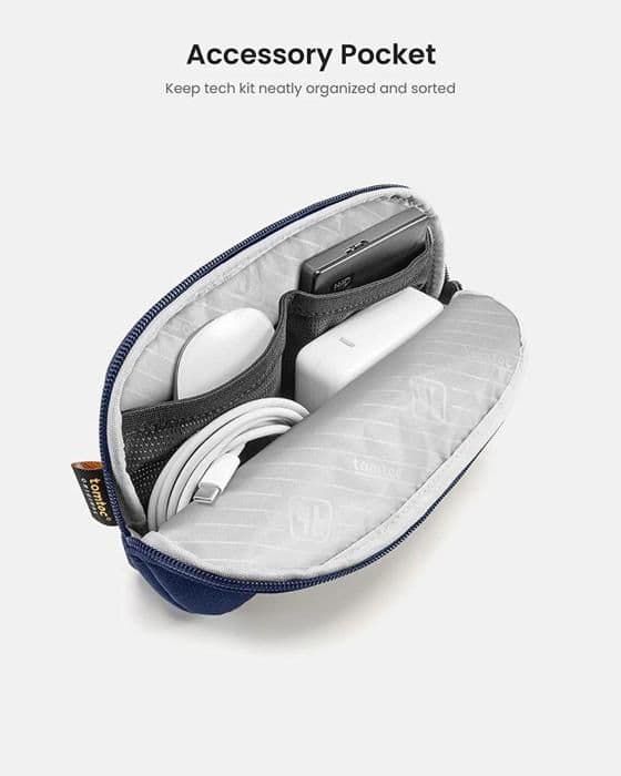 tomtoc Sleeve Kit - 14 MacBook Pro / Air, marinblå
