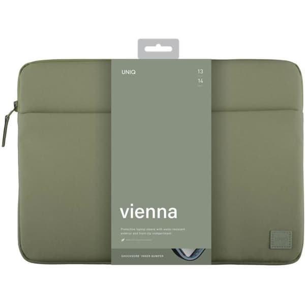 UNIQ Vienna skyddsfodral för bärbar dator upp till 14 grön