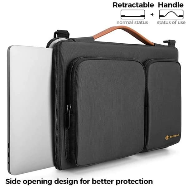 TomToc Multi-Purpose Laptop Väska 16 tum Svart