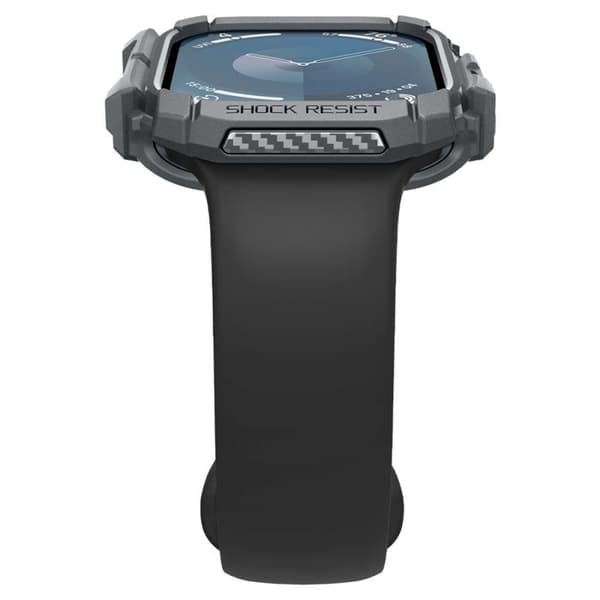 Coque för Apple Watch 10 46mm - Spigen Rugged Armor - Mörkgrå