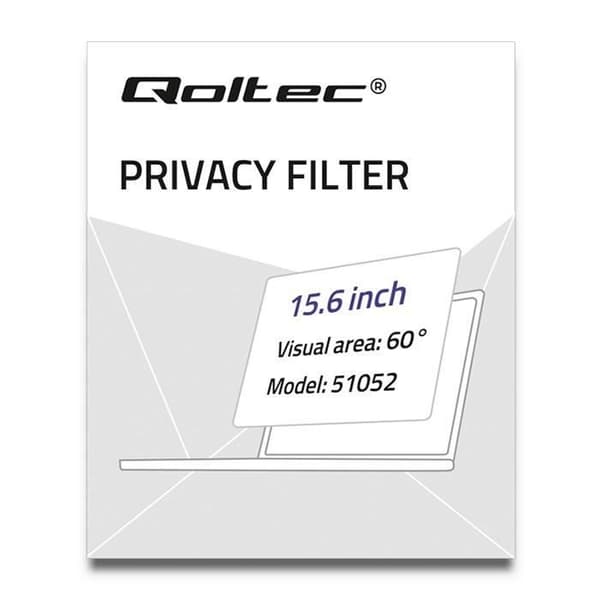 QOLTEC 51052 ANTI-GLARE SCREEN FILTER OCH SEKRETESSFILTER