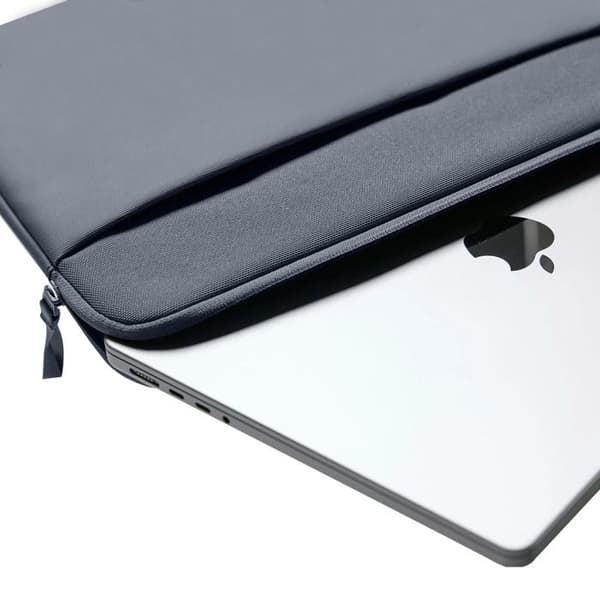 Hus till MacBook Pro 14'' Polyester Med Dragkedja Mjuk Touch Insida Incase Mörkblå