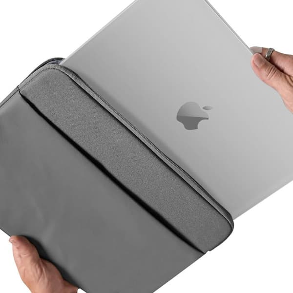 Housse för MacBook Pro 14'' Polyester med dragkedja Mjuk Touch Insidan Incase Grå