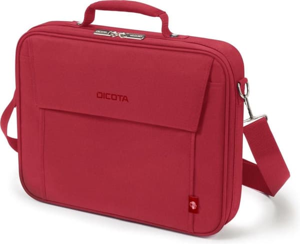 Dicota Eco Multi BASE notebookväska 39,6 cm (15,6") Portfölj Röd