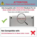 Miniatyrbild 2 av 4: TECOOL MacBook Pro 13 tum 2020 2019 2018 2017 2016 Fodral (Modell: A2289-A2251-A2159-A1706-A1708-A1989) - Rosa kristall