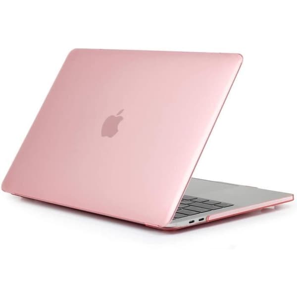 TECOOL MacBook Pro 13 tum 2020 2019 2018 2017 2016 Fodral (Modell: A2289-A2251-A2159-A1706-A1708-A1989) - Rosa kristall