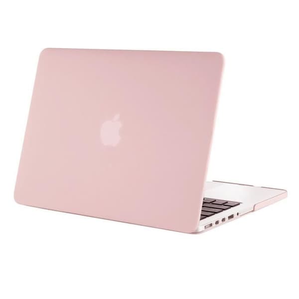 Hårt fodral - MOSISO - MacBook Pro 13 - Rose Quartz - Plast - Retina A1502/A1425 kompatibel