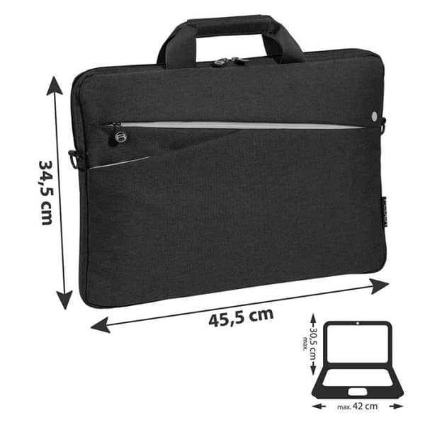 Laptopfodral - PEDEA - Mode - 17,3 tum - Axelrem - Svart
