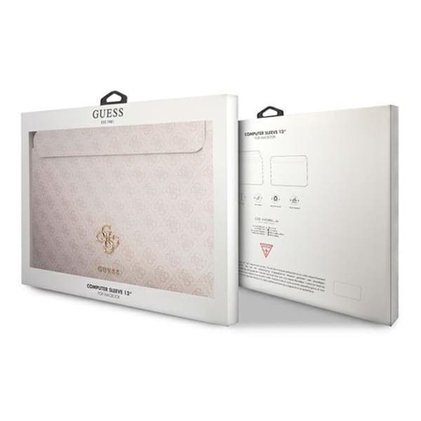 Guess 4G Big Metal-logotyp datorfodral - 13" laptopfodral (rosa)