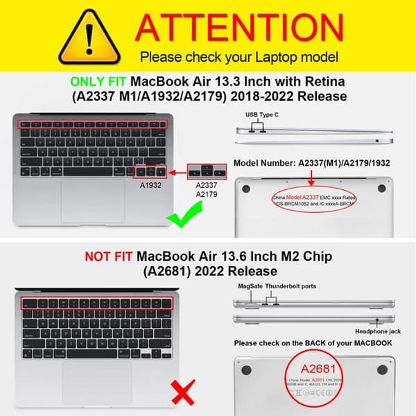 Coque för bärbar dator - fodral för bärbar dator Fintie - AMBG053US
