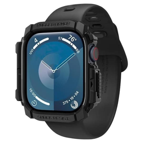 Spigen Rugged Armor - Skal för Apple Watch 10 42 mm (Matt svart)