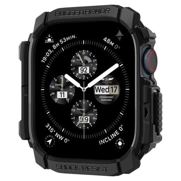 Spigen Rugged Armor - Skal för Apple Watch 10 42 mm (Matt svart)