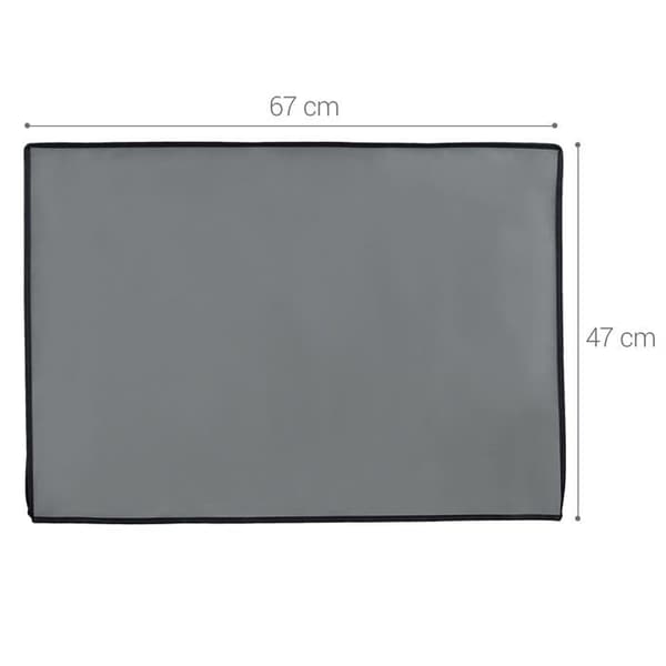 Kwmobile - 44635.22 - Datorskärmskydd kompatibelt med 27-28" bildskärm - PC-skärmskyddsskydd - Grå