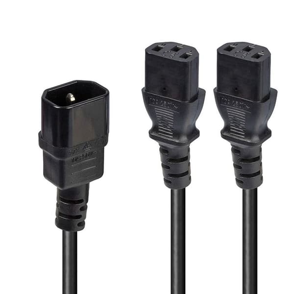 C14 Strømledning 2X C13 LINDY 30039