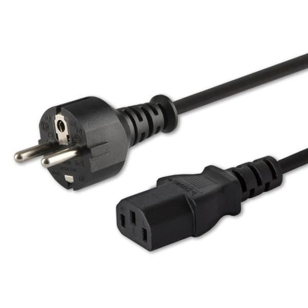 Strømkabel Savio CL-138 Schuko IEC C13 Sort 1,8 m