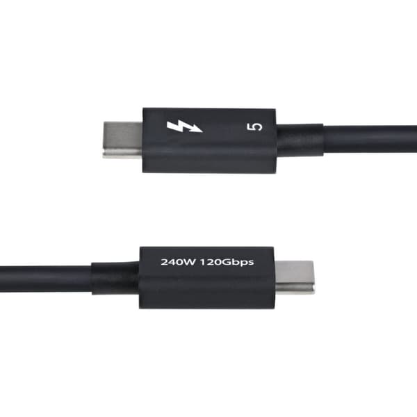 Strømkabel Startech TBLT5MM80CM240W Sort 80 cm