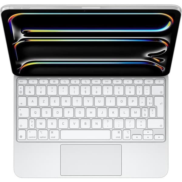 Apple Magic Keyboard tablettangentbord för iPad Pro 11 tum (M4) - Franska - Vit