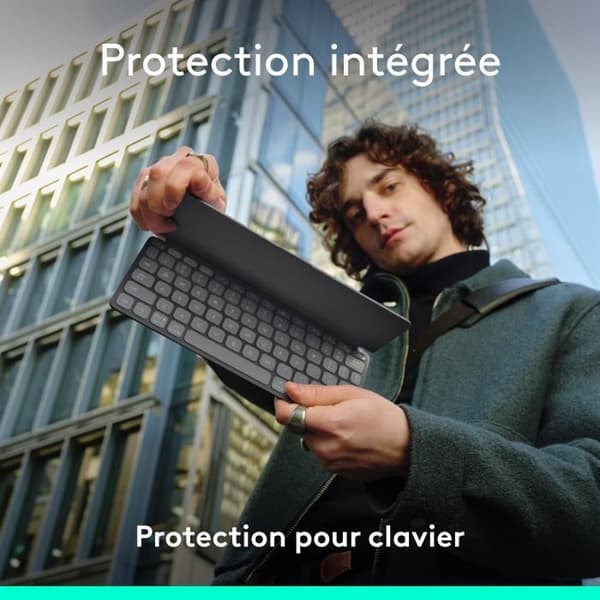 Logitech KEYS-TO-GO 2 TRÅDLÖS pekdatortangentbord FÖR IPAD GRAPHITE