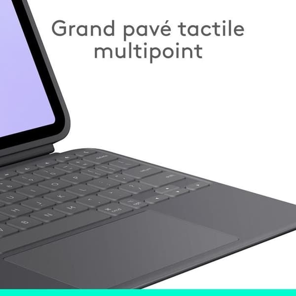 Surfplattatillbehör Logitech Combo Touch tangentbordsfodral för iPad Pro 11-tum (M4)(2024)