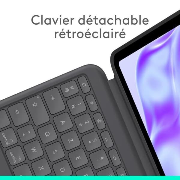 Surfplattatillbehör Logitech Combo Touch tangentbordsfodral för iPad Pro 13-tum (M4)(2024)