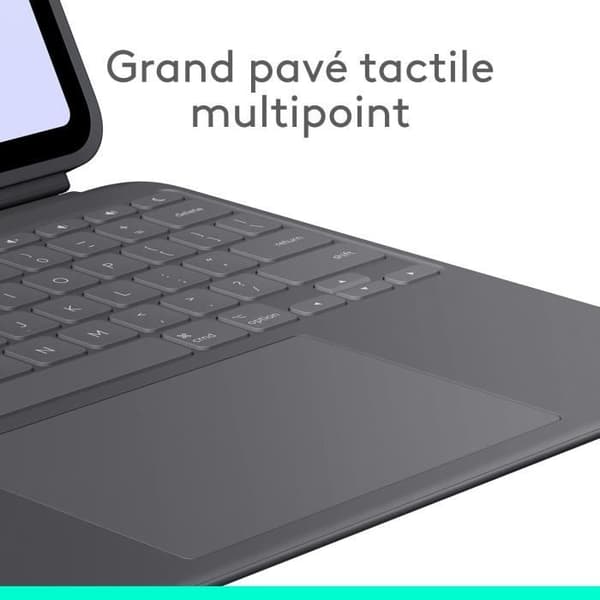 Surfplattatillbehör Logitech Combo Touch tangentbordsfodral för iPad Pro 13-tum (M4)(2024)