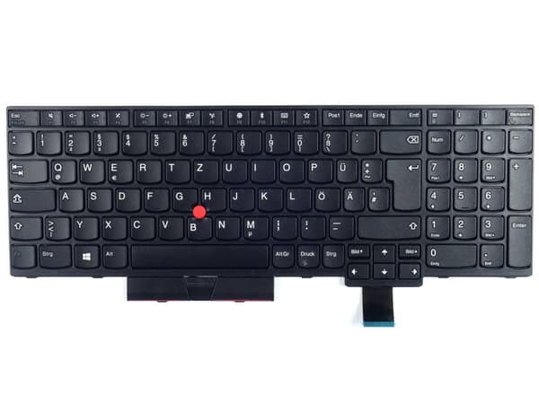 Lenovo ThinkPad T570 T580 DE QWERTZ -näppäimistö ilman taustavaloa