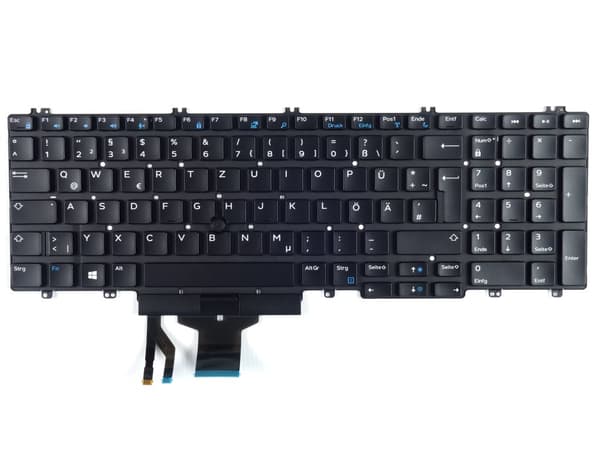 Tastatur Dell Precision 7530 7540 7730 7740 M7530 M7730 trackpoint tangentbord QWERTZ DE