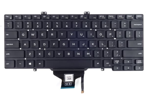 Dell Latitude 3400 5400 5410 7400 7410 LED RN86F 0RN86F TrackPoint-tangentbord