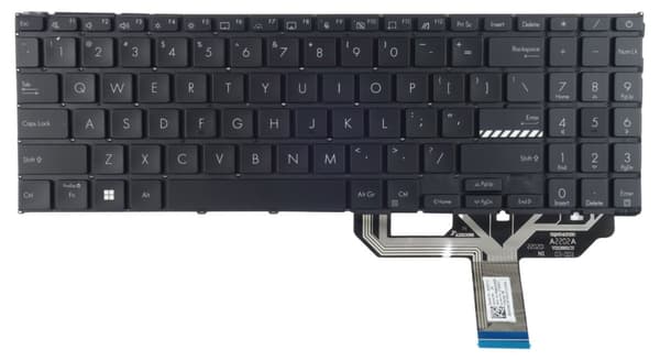 Tastatur til Asus Vivobook 15 X1502VA X1502ZA bærbar sort LED QWERTY US