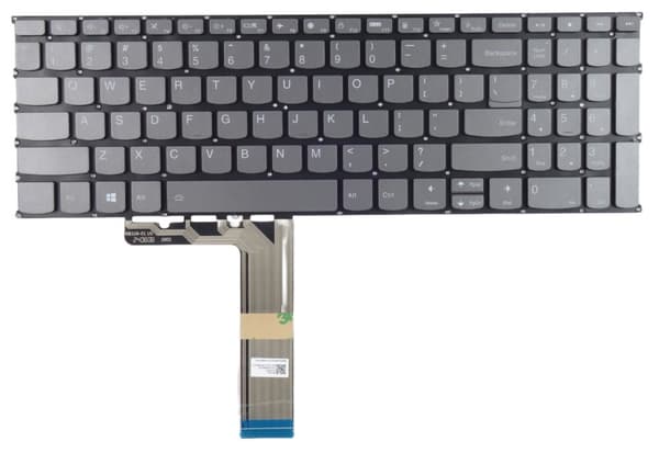 Tastatur til Lenovo IdeaPad Slim 5 16ABR8 bærbar computer sort LED QWERTY US
