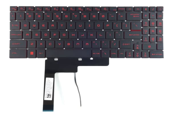Laptoptastatur til MSI KATANA GF76 GF66 Pulse GL66 GL76 MS-1582 MS-1583 MS-17L1 MS-17H3 US LED Rød