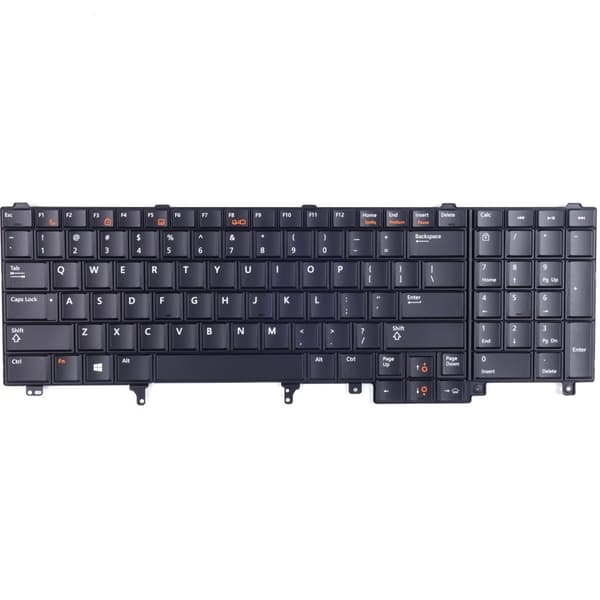 DELL E6520 E6530 E5520 Tangentbord med LED-bakgrundsbelysning
