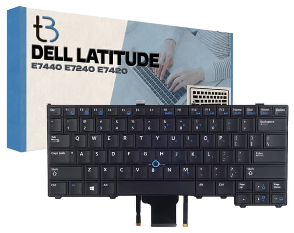 DELL E7440 E7240 LED-baggrundsbelyst tastatur