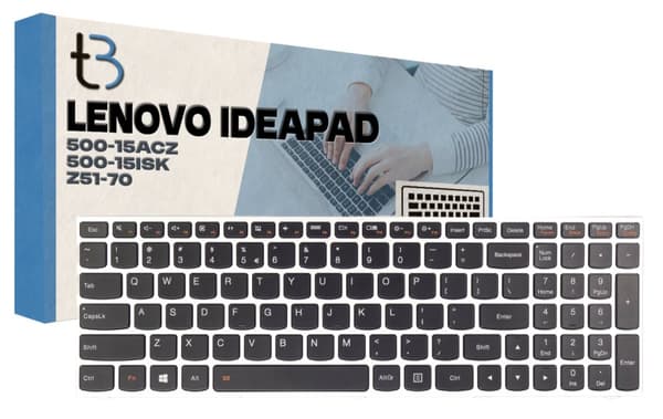 Lenovo IdeaPad Z51-70 tastatur LED-baggrundsbelyst