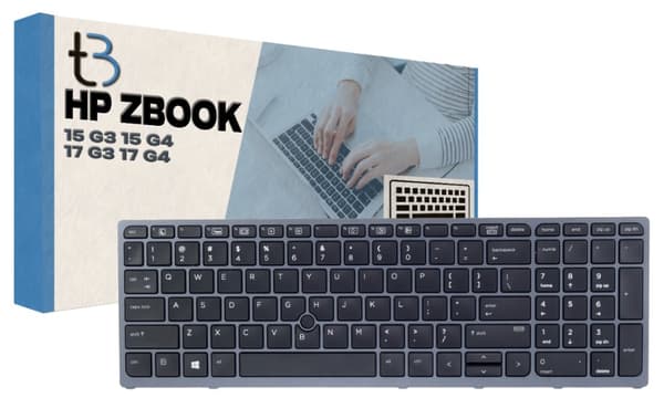 HP ZBook 15 17 G3 G4 Tastatur LED-baggrundsbelysning