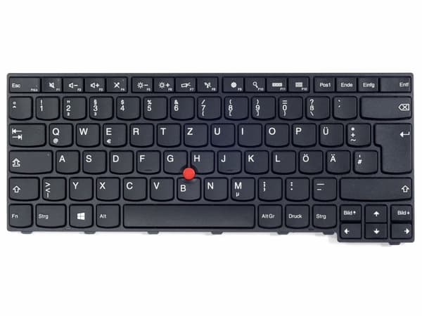 Tradebit - Smag til Lenovo ThinkPad | Tysk DE QWERTZ | Fuld kompatibilitet | Materialer af høj kvalitet | Modeller: T460s T470s