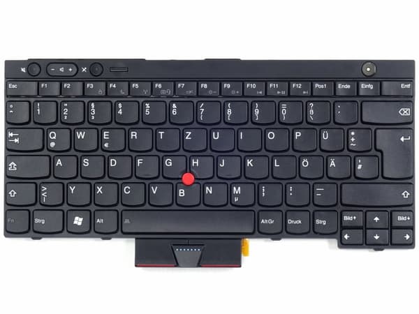 Tradebit - Smag til Lenovo ThinkPad | Tysk DE QWERTZ | Fuld kompatibilitet | Materialer af høj kvalitet | Modeller: L430 L530 T430 T530 W530 X230
