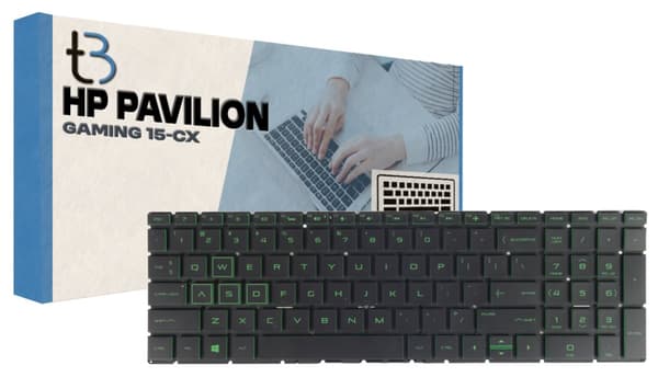 HP Pavilion Gaming 15-cx -näppäimistö LED-näytöllä