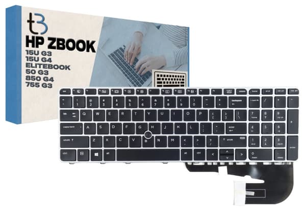 HP Zbook 15U G3 755 G3 850 G3 850 G4 LED-tastatur