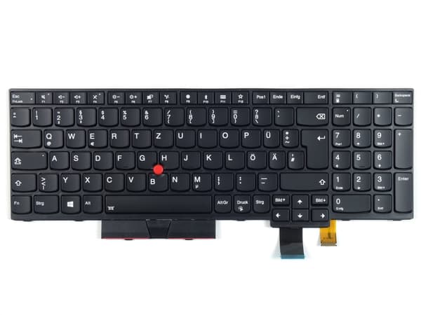 DE QWERTZ-tastatur til ThinkPad, LED, høj kvalitet, modeller: T570 T580