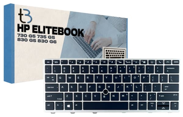 HP Elitebook 730 735 830 G5 G6 LED-tangentbord