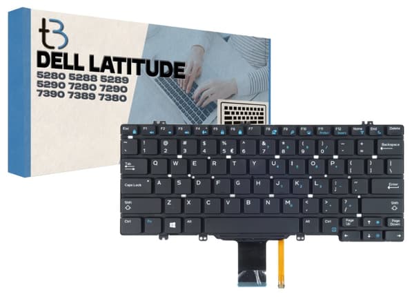 Dell Latitude 5280 5290 7280 7290 7390 LED-tastatur