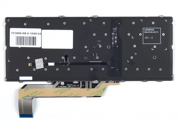 Tangentbord DE QWERTZ för HP EliteBook X360, LED, hög kvalitet, modell: 1030 G3