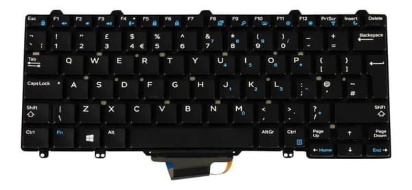 Originalt DELL 44K3X engelskt tangentbord