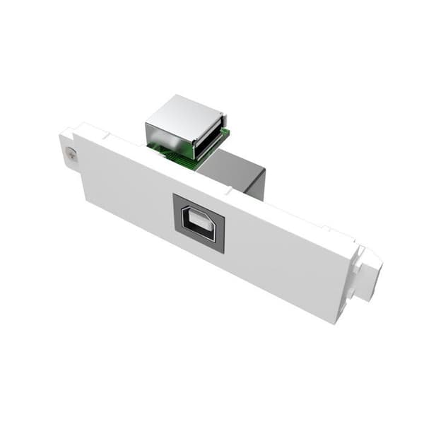 Adapter - TechConnect - 3 USB-b - Vit - Såld styckvis - Inomhus