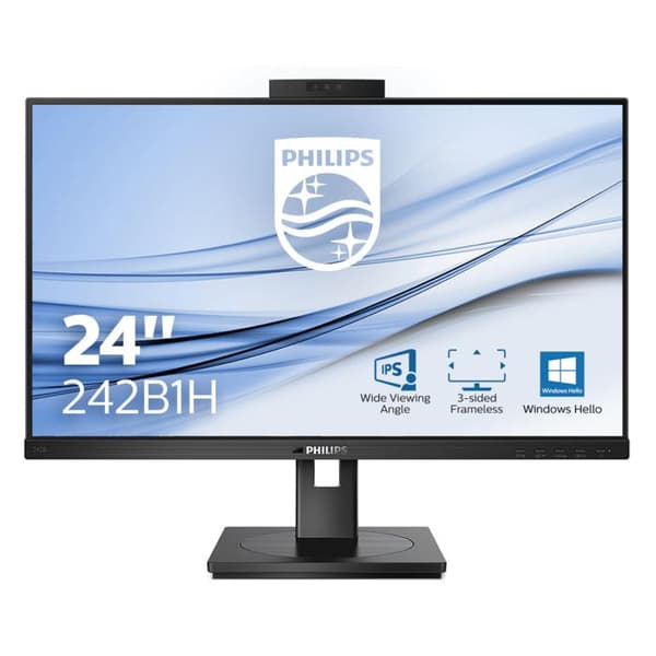 Philips 242B1H-skärm - 23,8 tum - 1920x1080 - 75 Hz - FreeSync - Inbyggd webbkamera