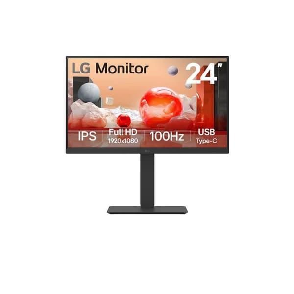 Dalle d'ecran Lg - 24BA650-B.AEU - 24BA650-B - LCD-monitor - 61 cm (24 '') (23.8 '' synligt) ()